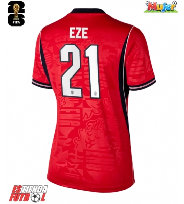 Inglaterra Eberechi Eze #21 Segunda Equipación Mujer Mundial 2026 Manga Corta